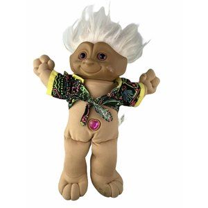 1991 Treasure Trolls Plush Doll Stuffed Animal